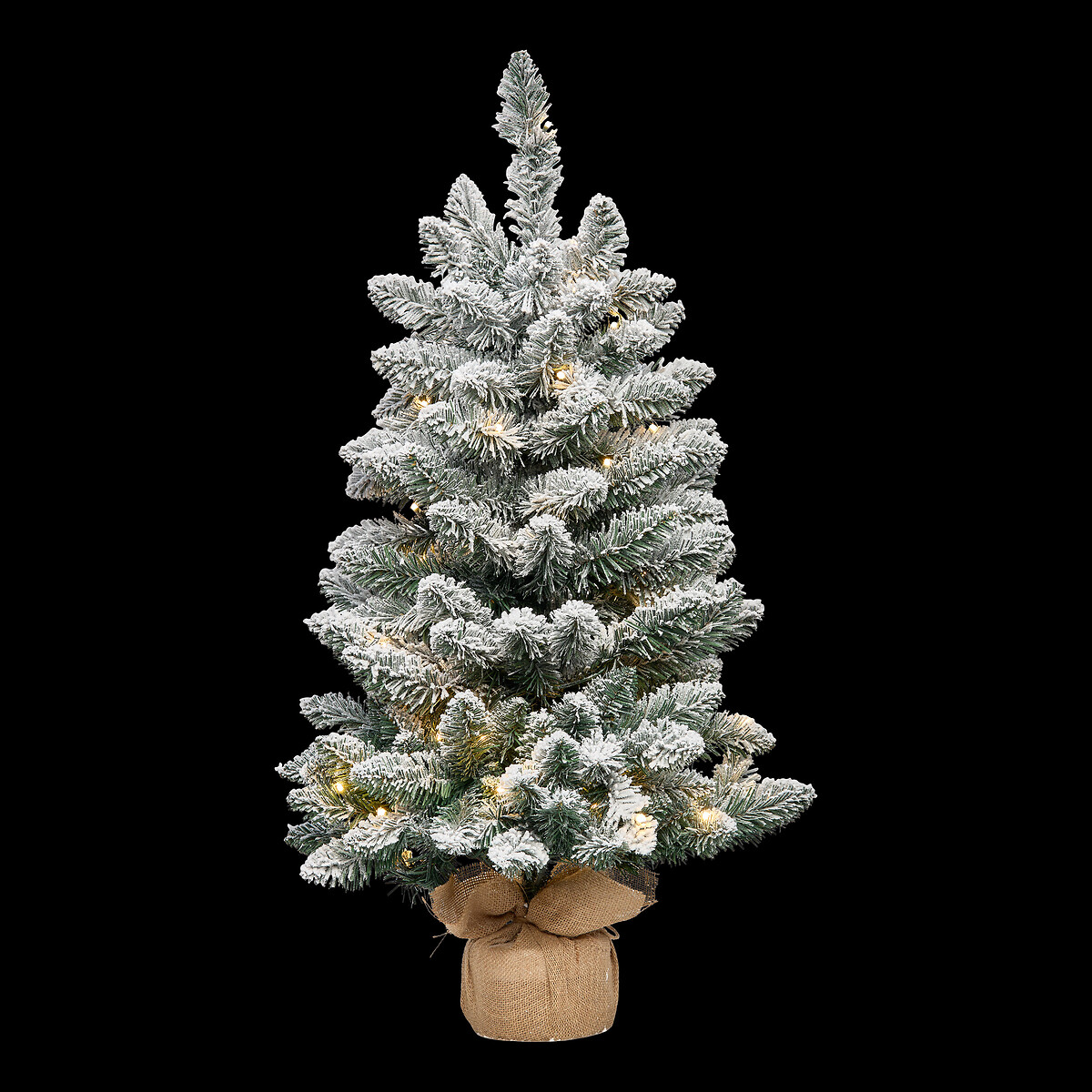 &Aacute;rvore de natal decorativa juti com leds 90cm