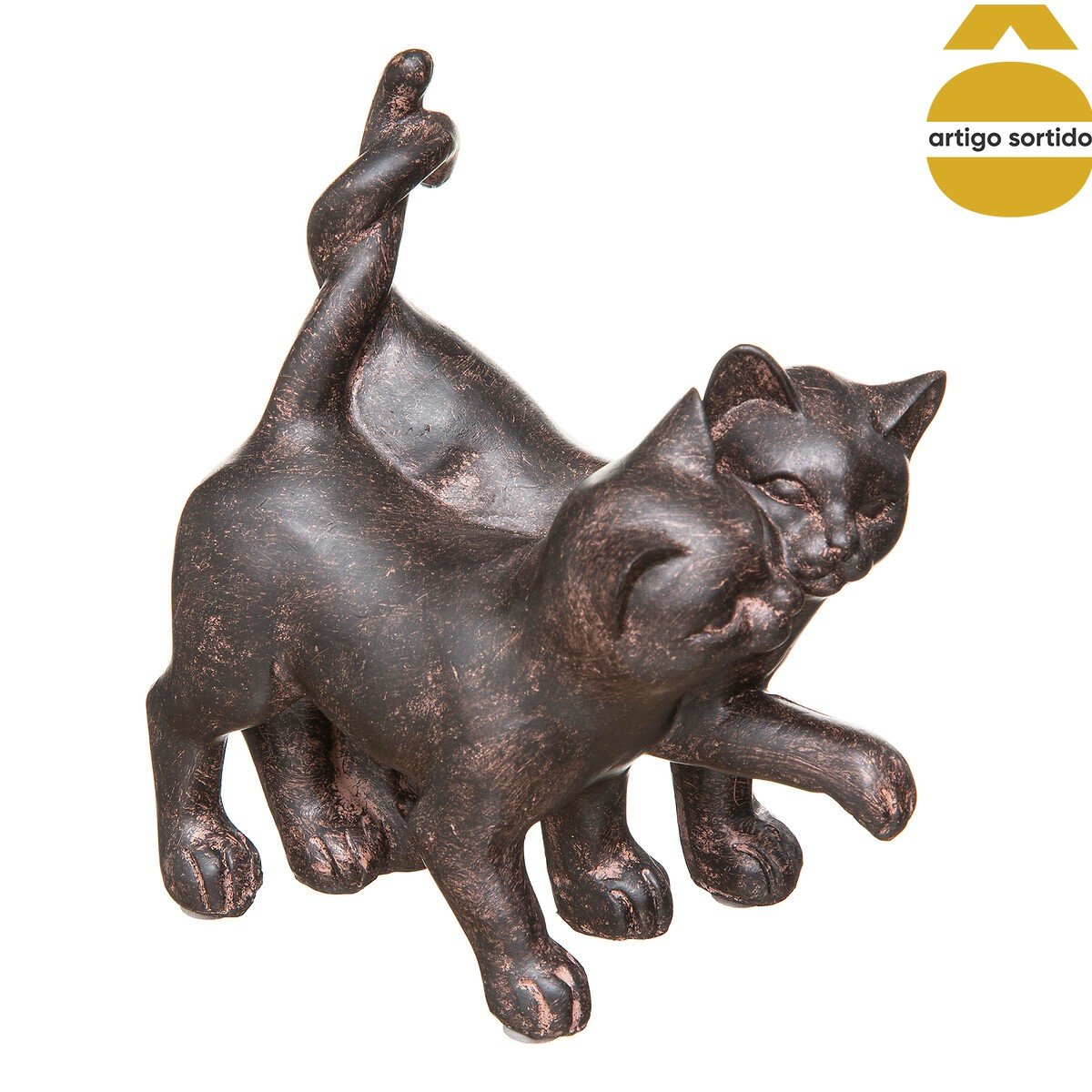 Conjunto de 2 gatos decorativos lenny