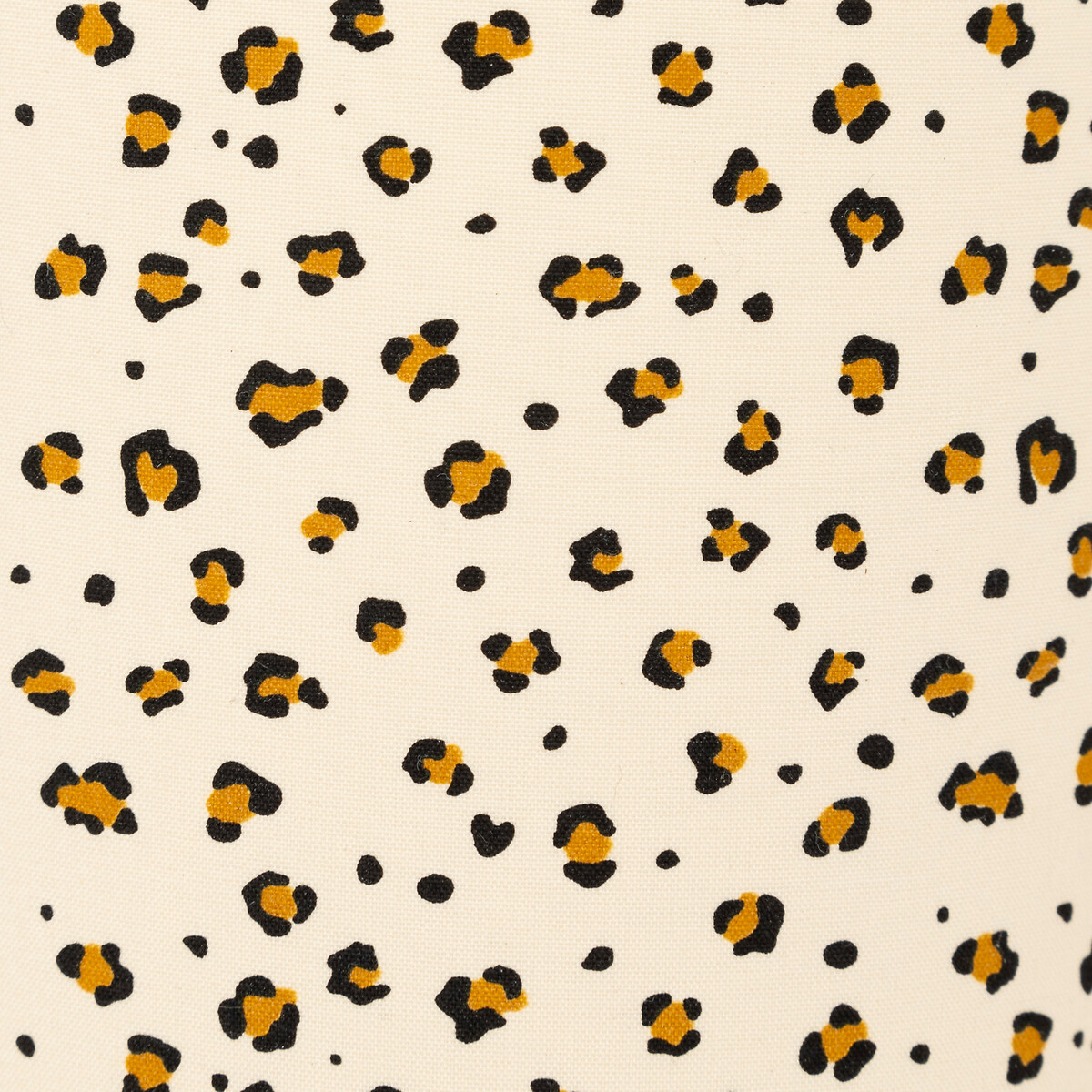 Candeeiro de mesa com padr&atilde;o leopardo bege e verde