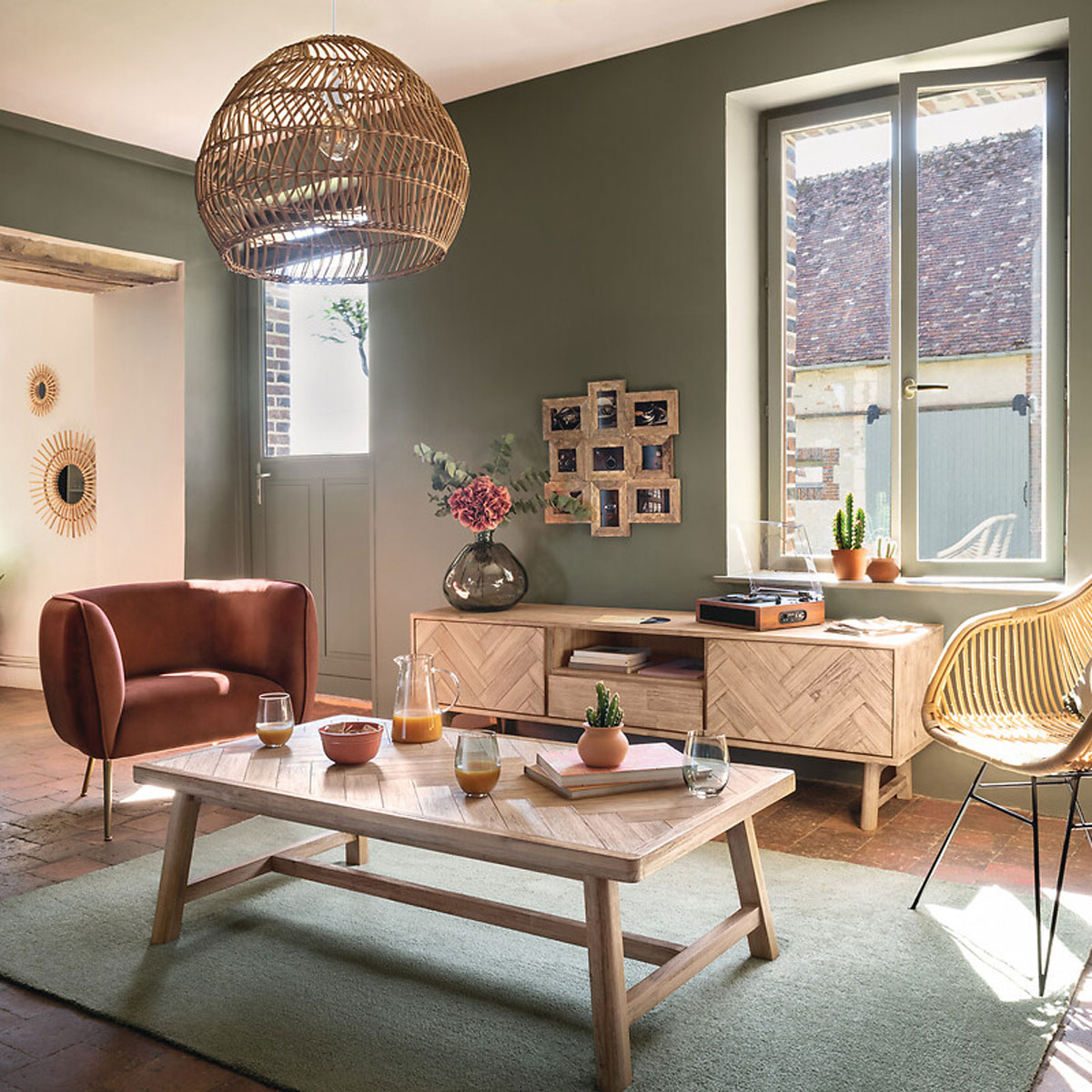 M&oacute;vel de tv com 1 gaveta AERIS bege 180cm