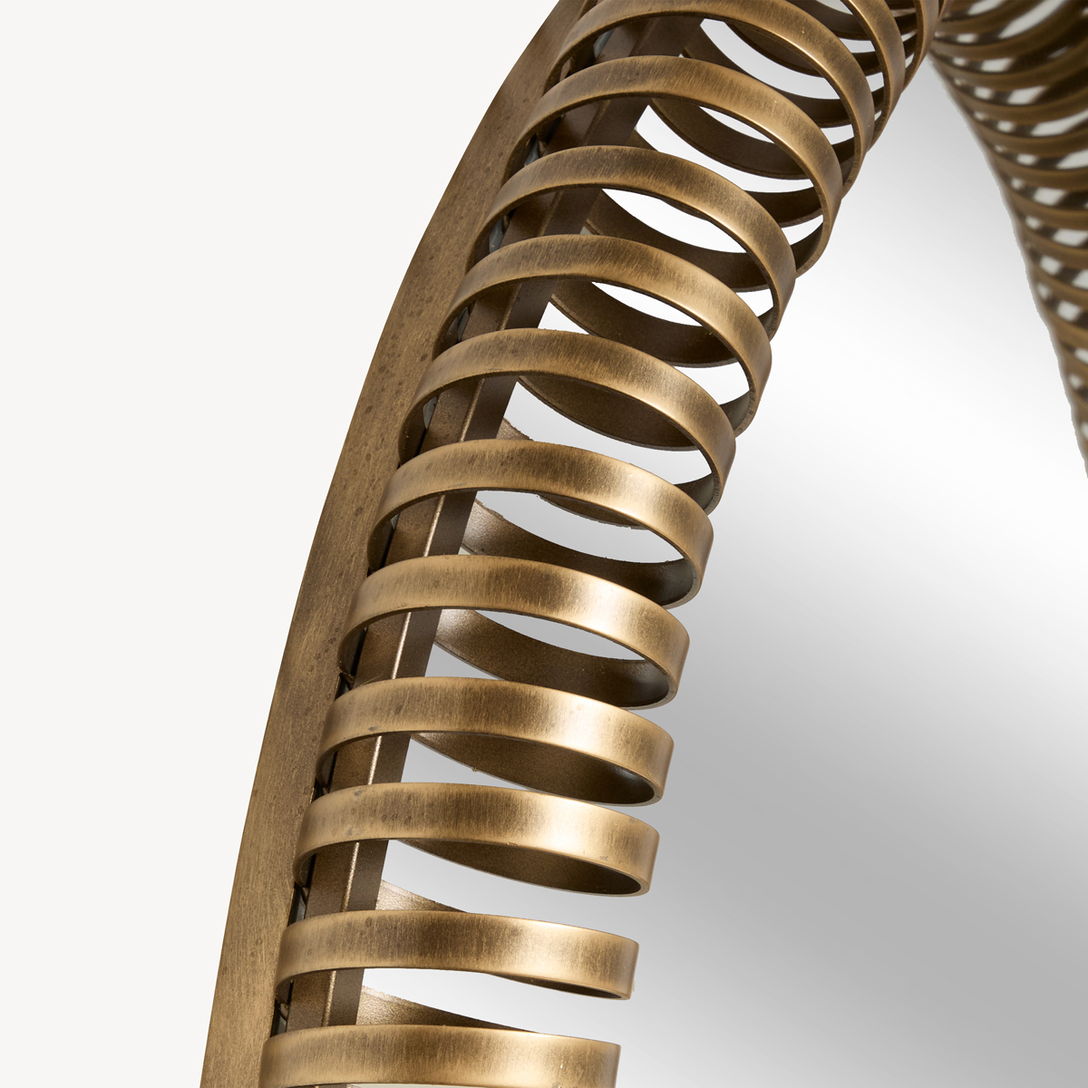 Espelho de parede BARREL dourado 90cm
