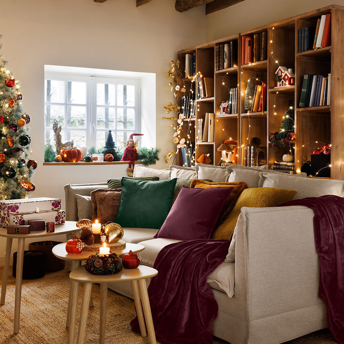 Figura de fada fifi com gorro sentada 55cm