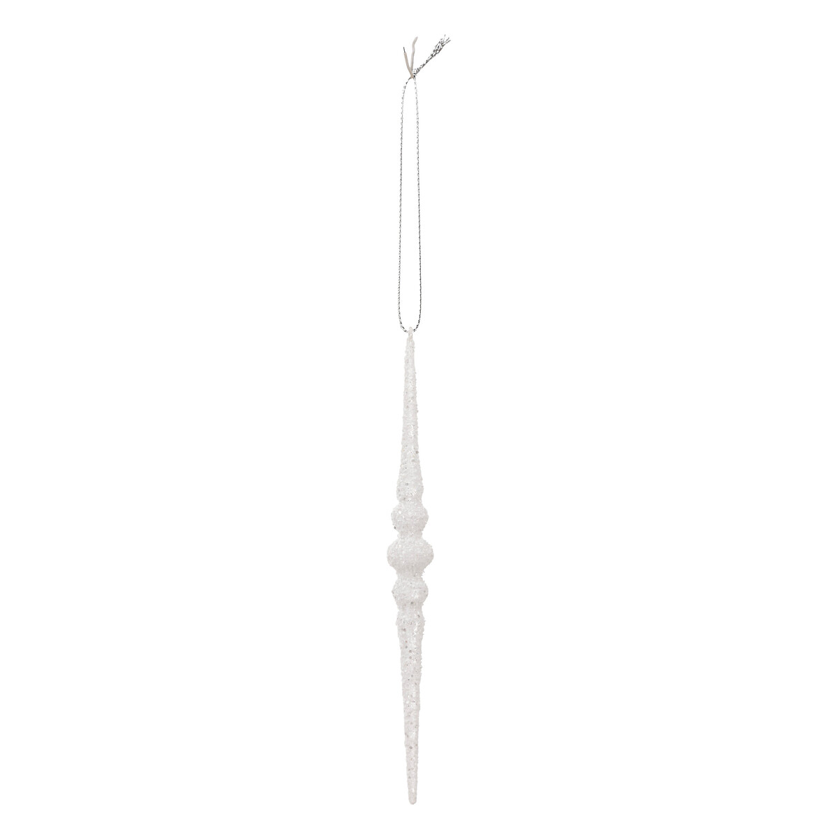 Conjunto de 2 pendurantes GOTA de gelo branco 16,5cm