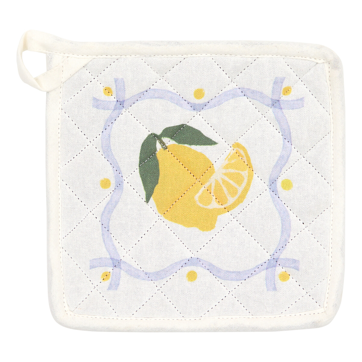 Conjunto de luva e pega de cozinha FRUITY branco