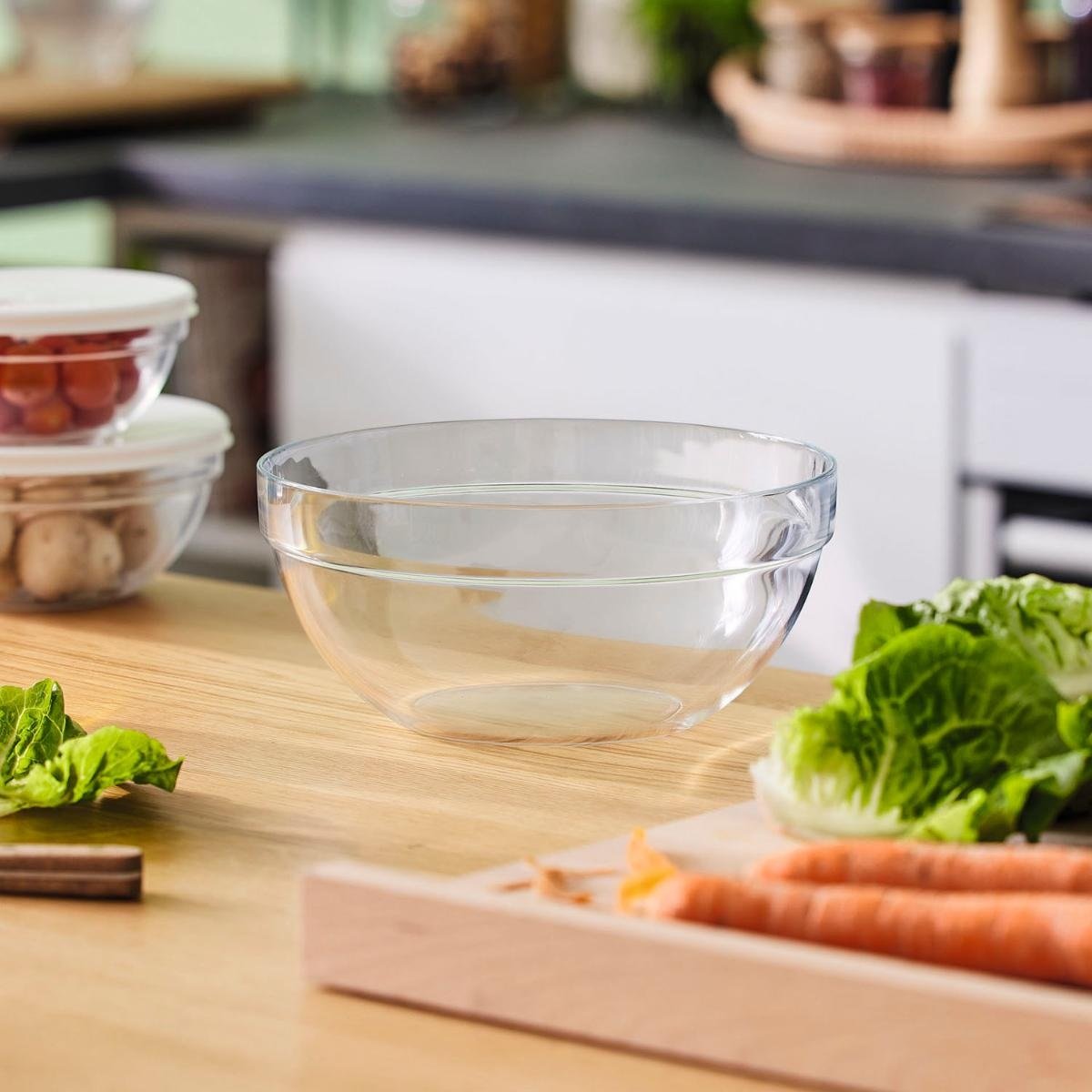Saladeira de vidro redonda 20cm