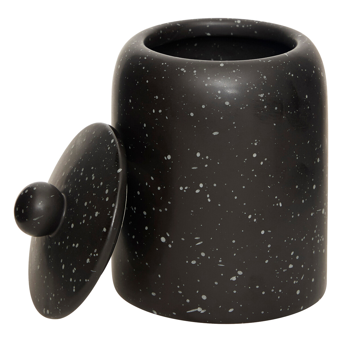 Frasco decorativo WONJ preto 15x10cm