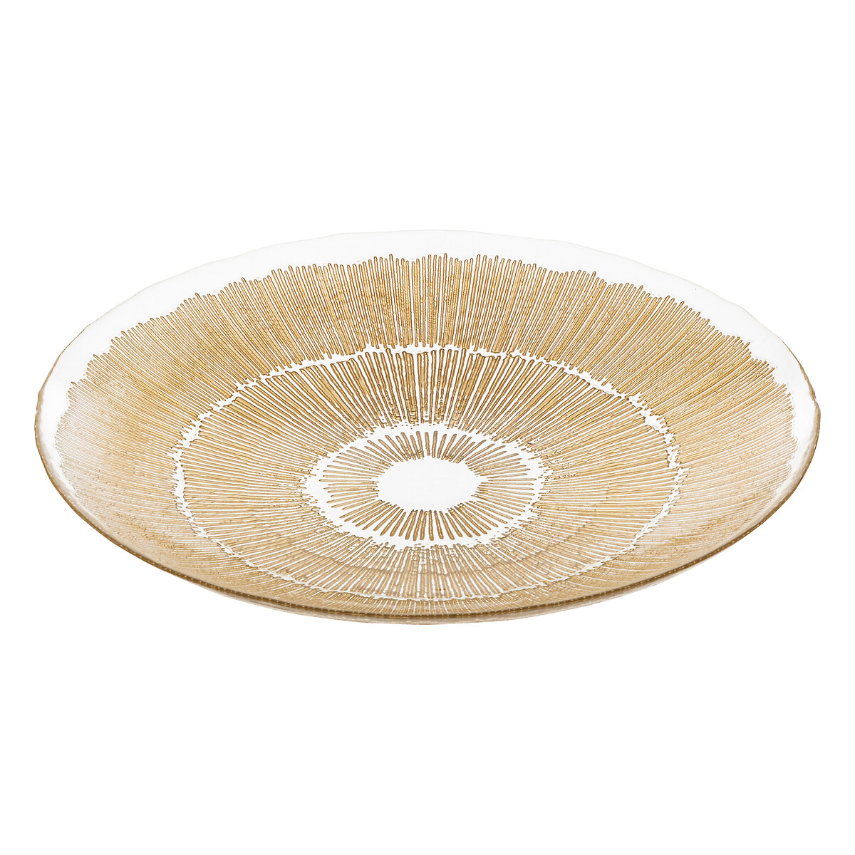 Centro de mesa em vidro dourado DJINA 40cm
