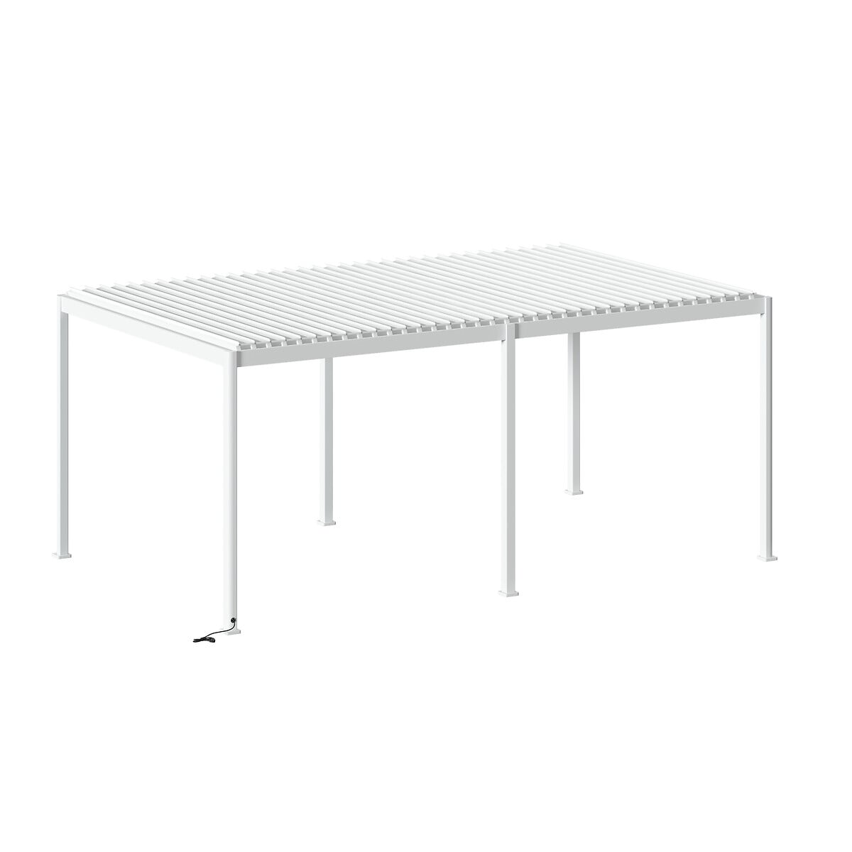 P&eacute;rgola el&eacute;trica &Eacute;VORA branco em alum&iacute;nio