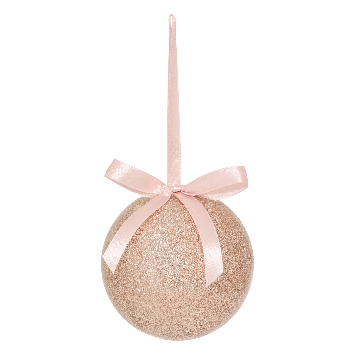 Bola de natal rosa 7,5cm