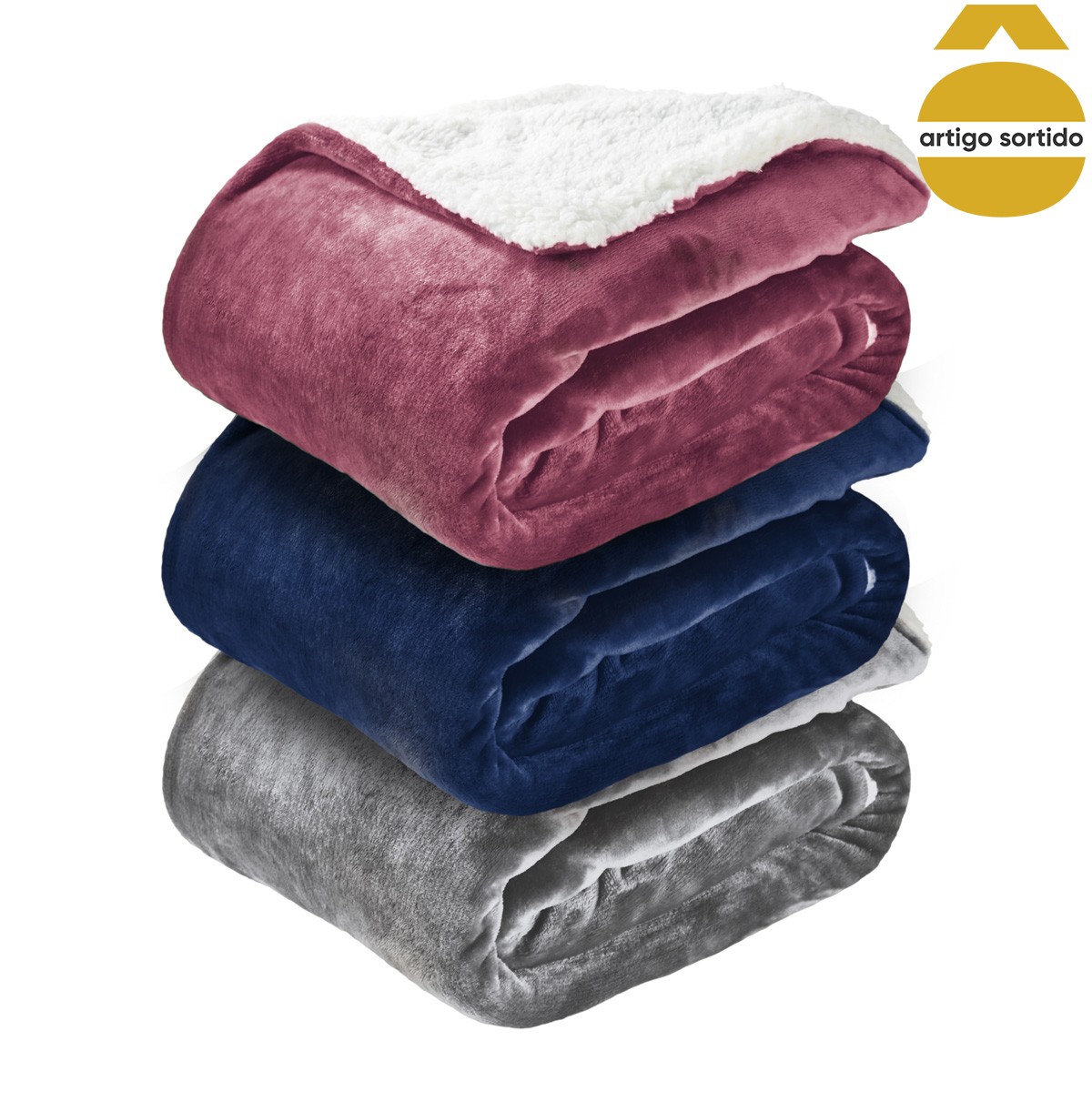 Manta SHERPA flanela 120x160cm