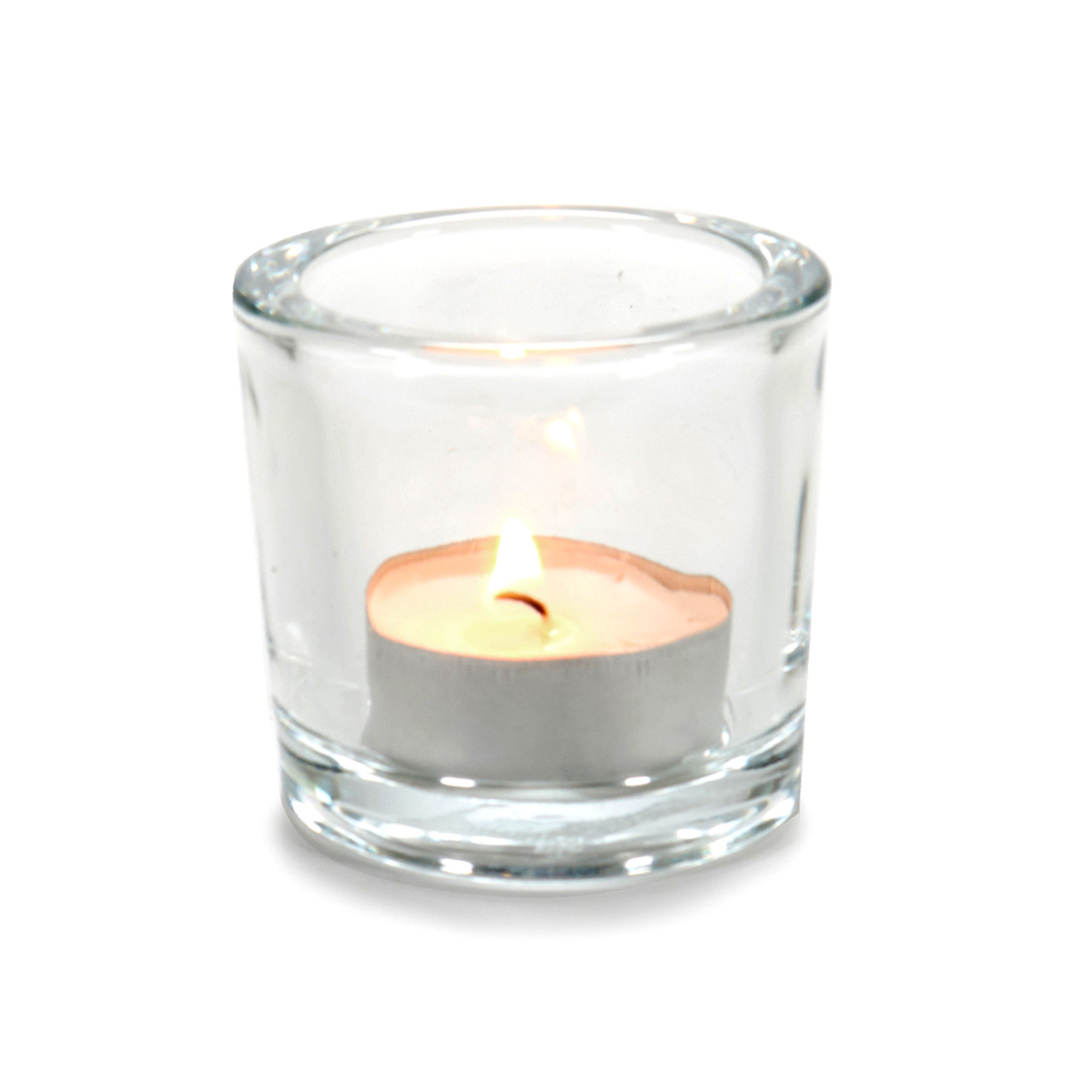 Casti&ccedil;al redondo transparente em vidro