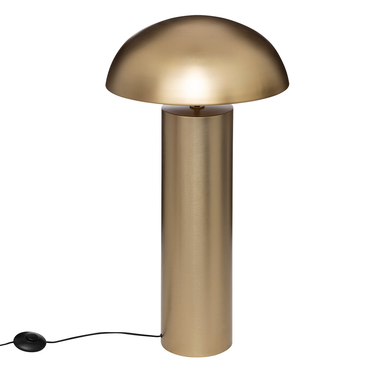 Candeeiro de p&eacute; ULYSSE dourado em metal 97cm