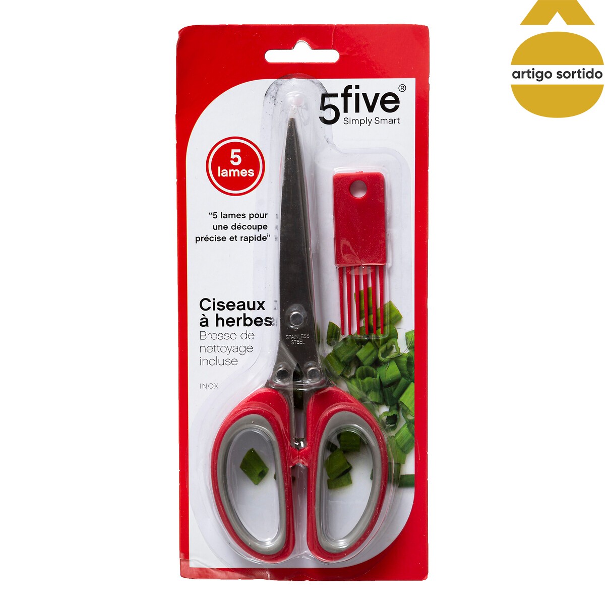 Tesoura para cortar legumes 5 laminas