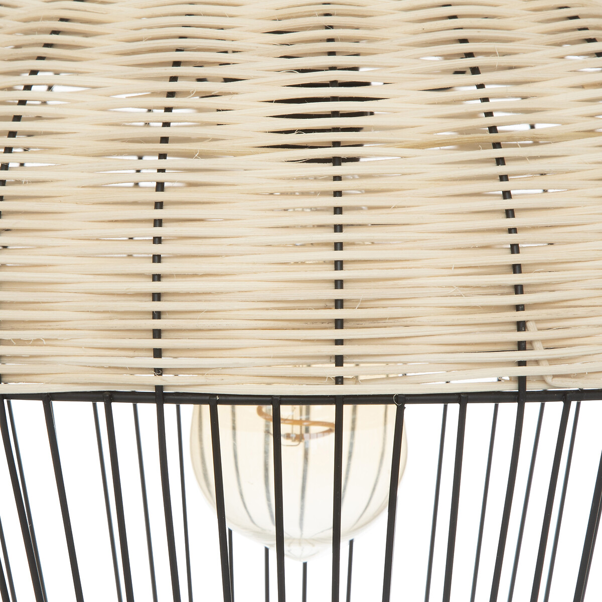 Candeeiro de teto em pvc e metal anea