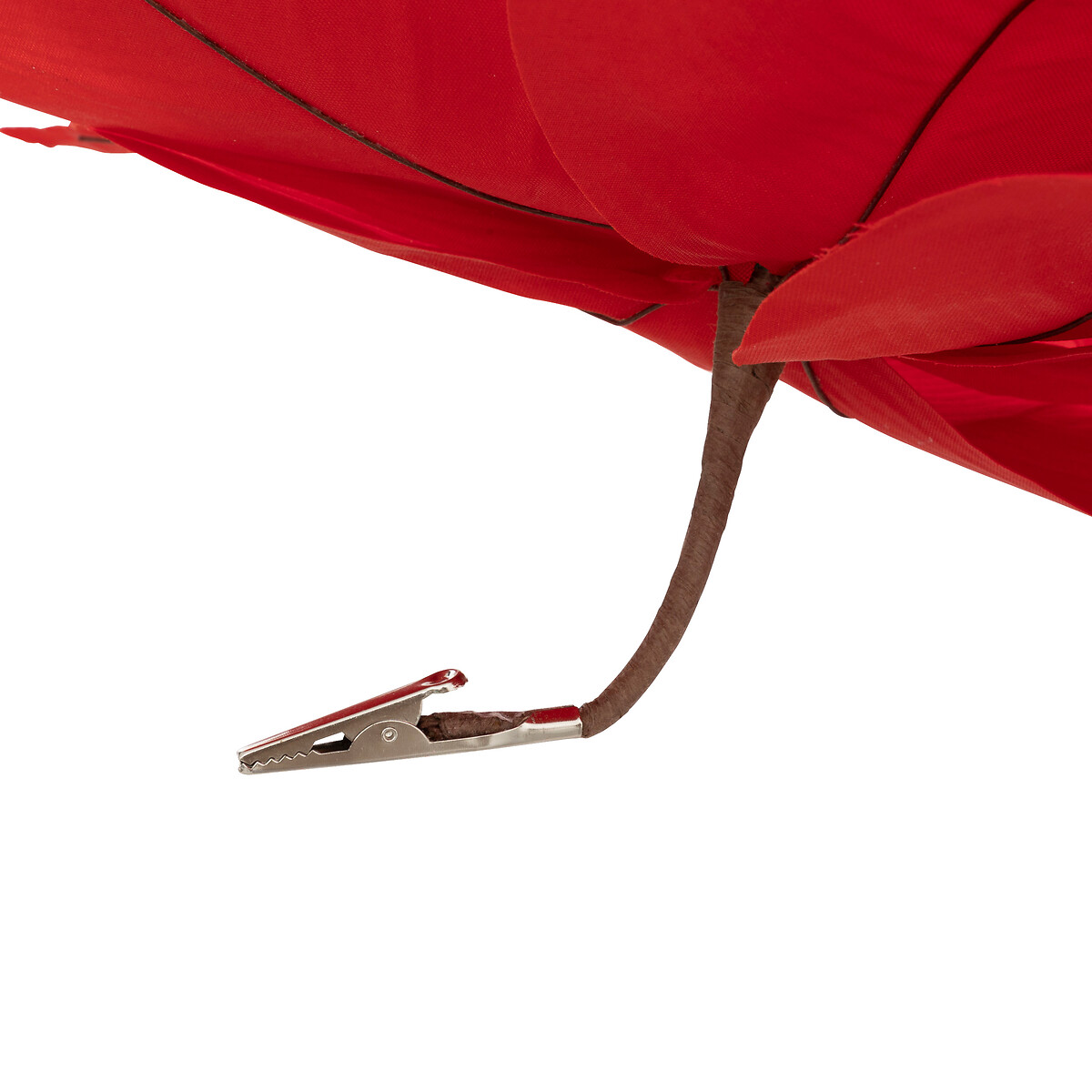 Flor poinsettia vermelho com pin&ccedil;a 45cm