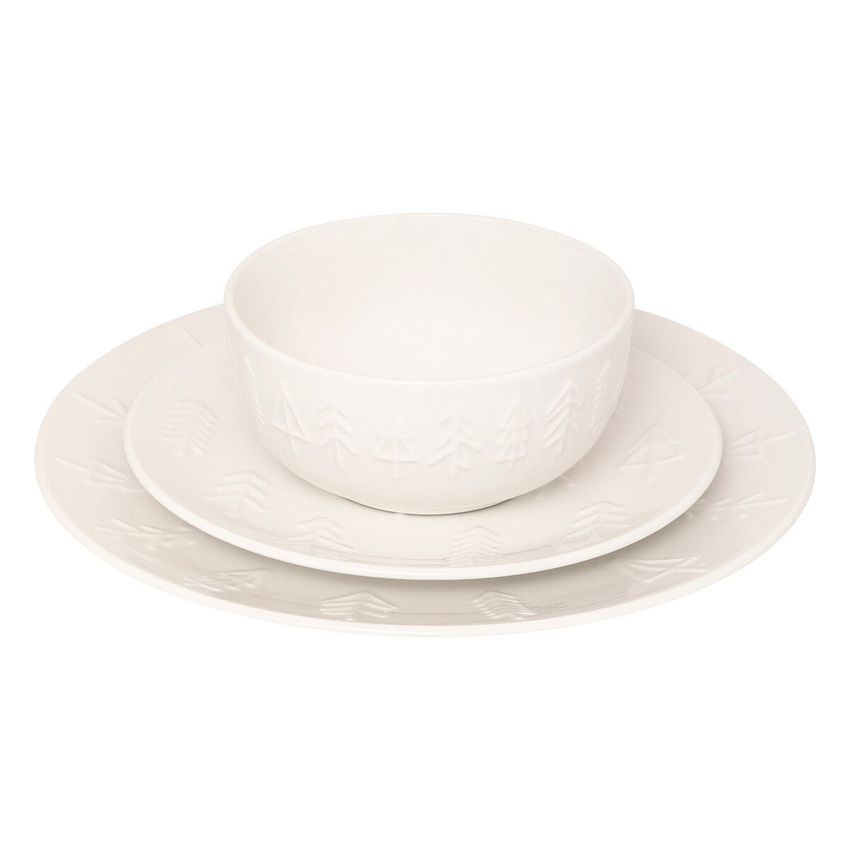 Serviço de mesa com 18 peças em porcelana