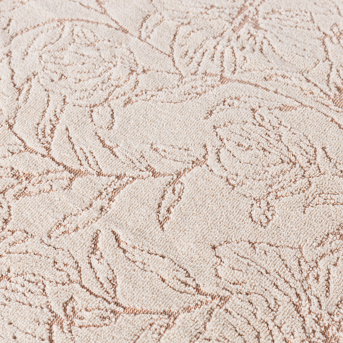 Toalha SAVANA salm&atilde;o e cru 30x50cm