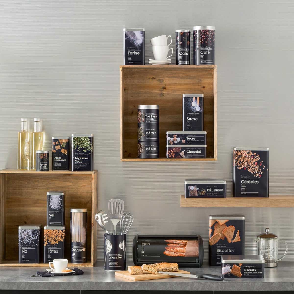 Caixa para pão em metal