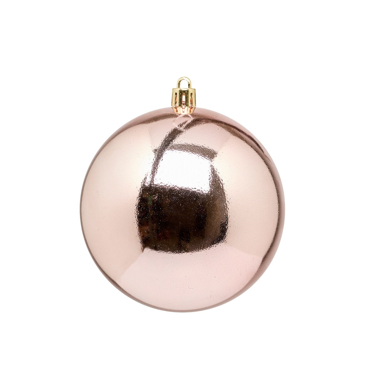 Conjunto 4 bolas de natal rosa 10cm