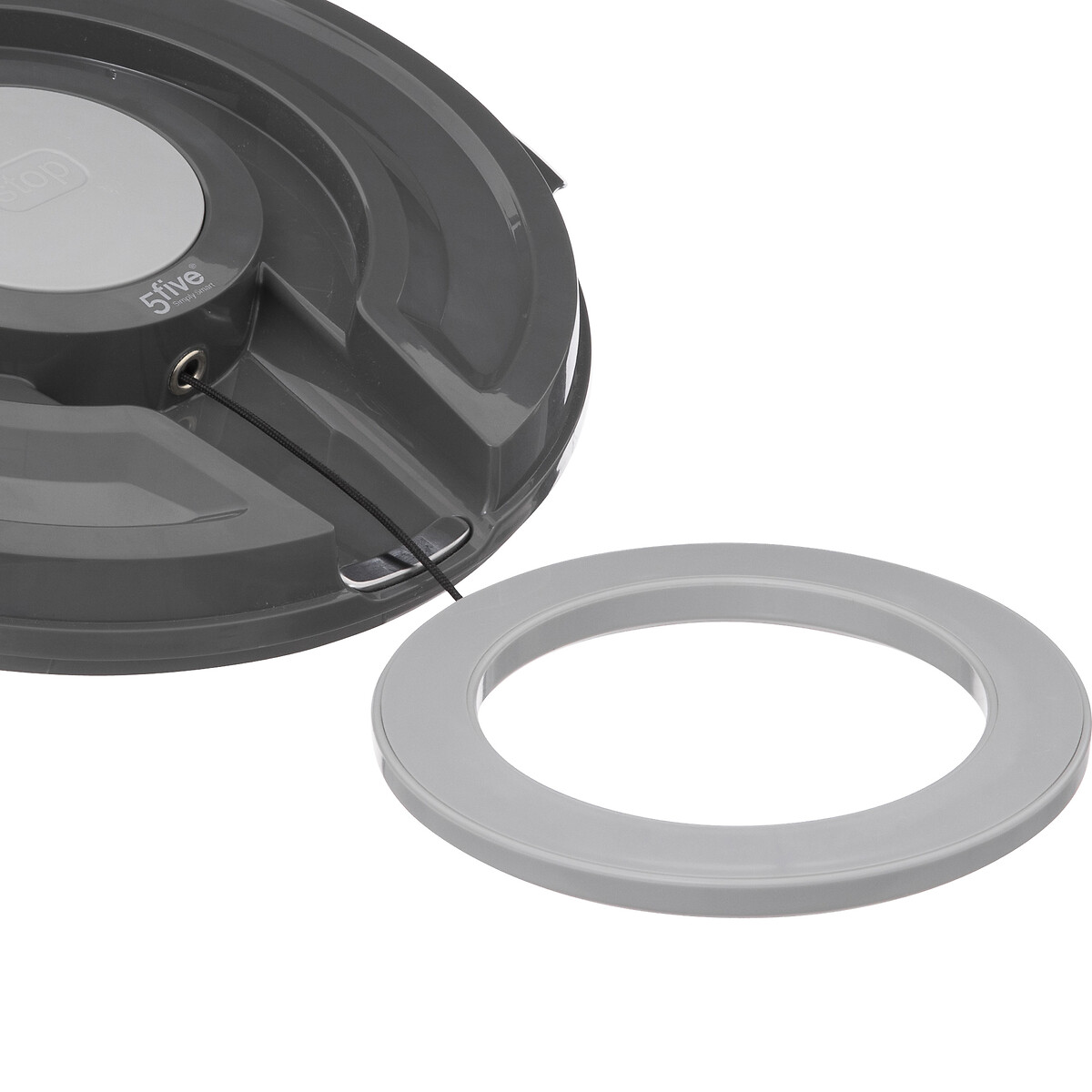 Escorredor cinza de legumes com tor&ccedil;&atilde;o 5,5l