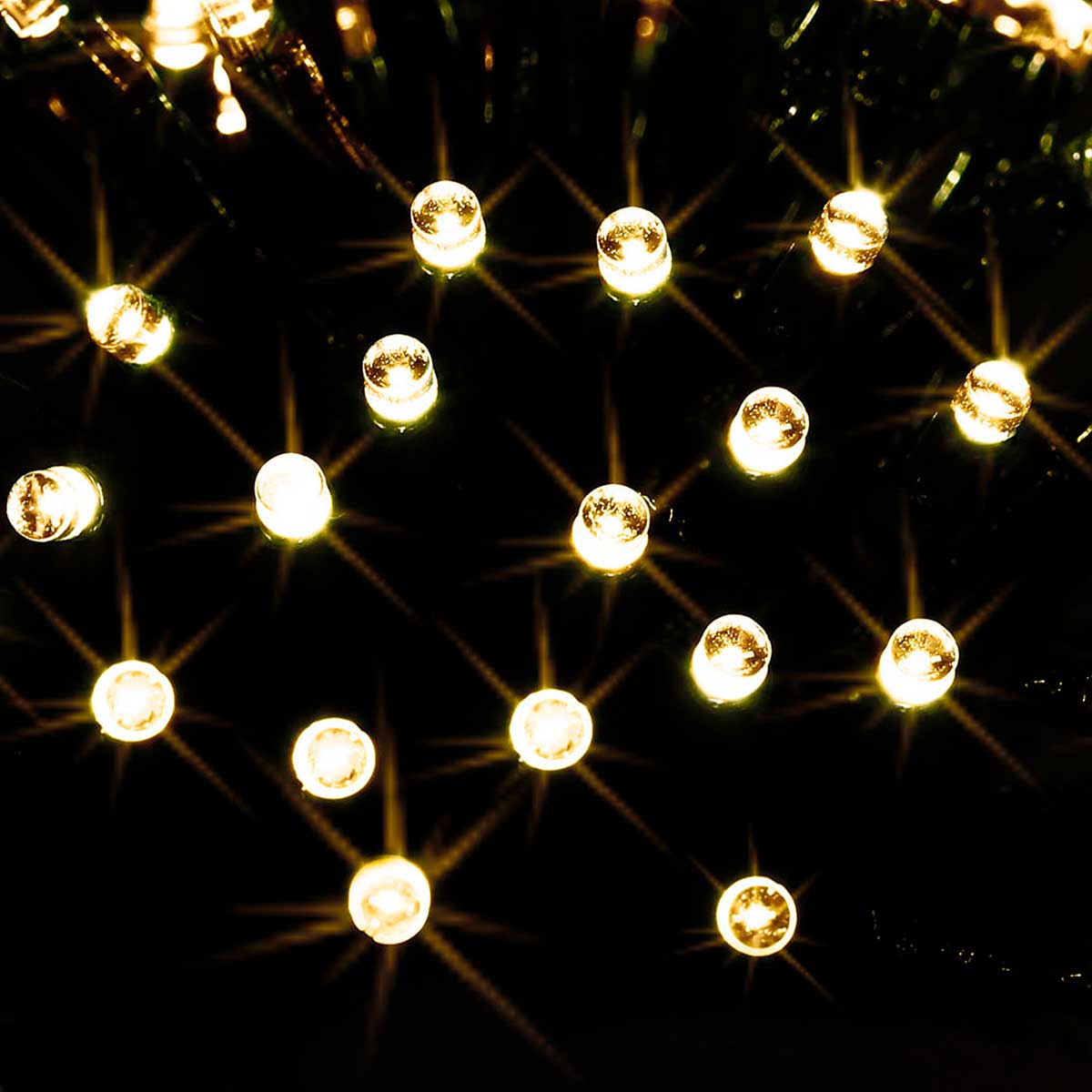 S&eacute;rie luminosa de natal branco quente 96 leds 7m