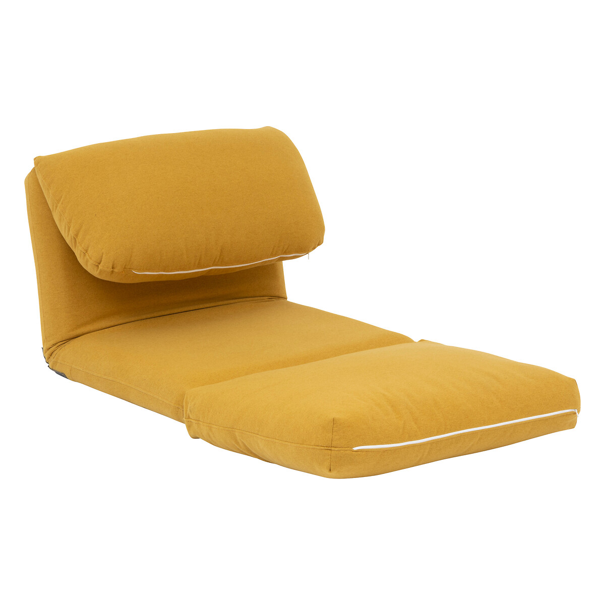 Pufe convertível em cama MARZA amarelo 58x78x82cm,  Pufe convertível em cama MARZA amarelo 58x78x82cm