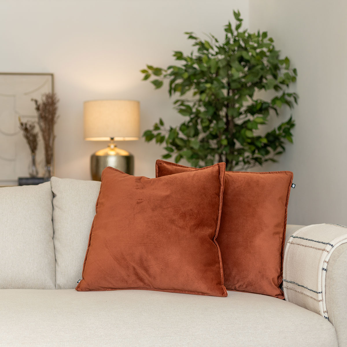 Almofada LILOU terracota 55x55cm