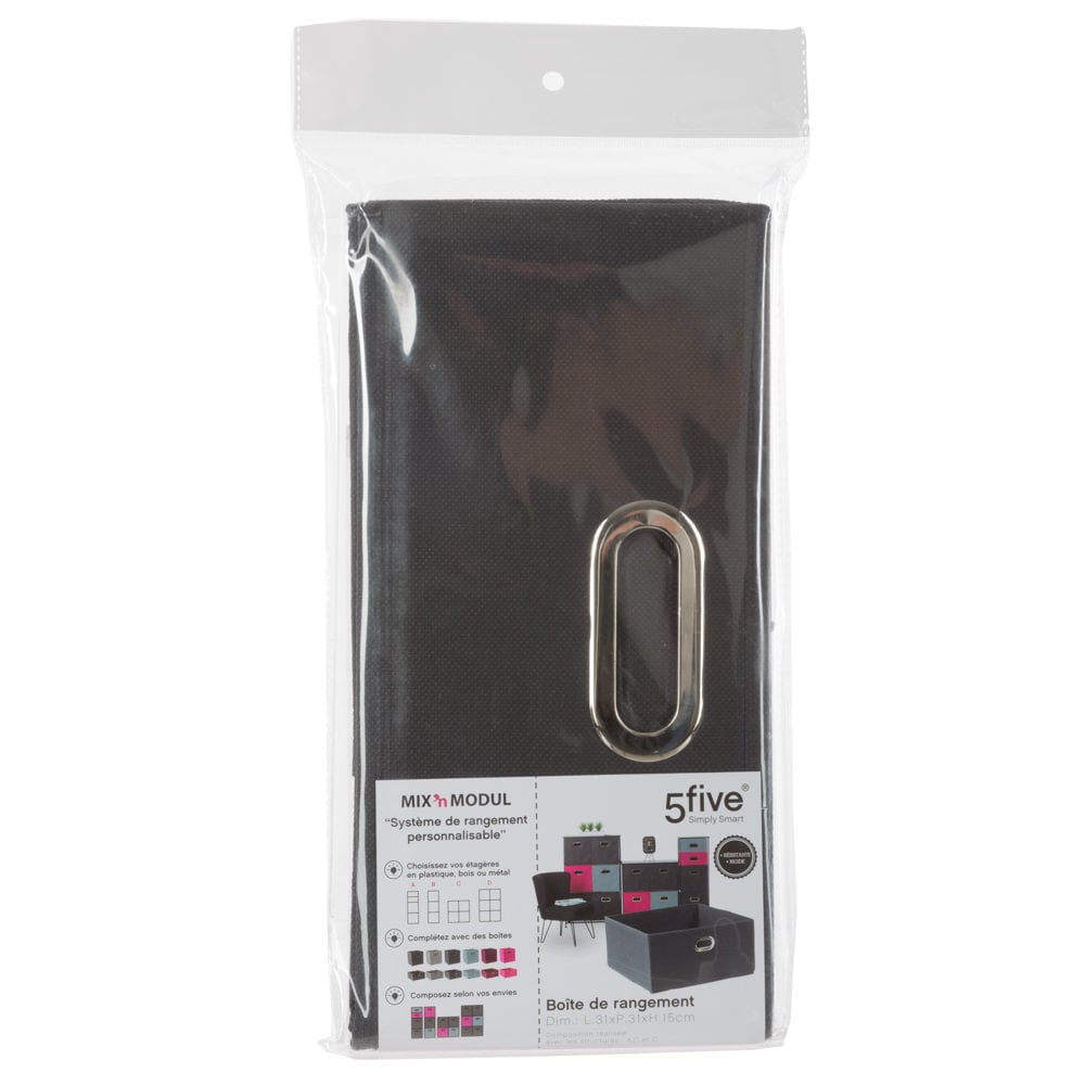 Caixa de arruma&ccedil;&atilde;o cinza antracite