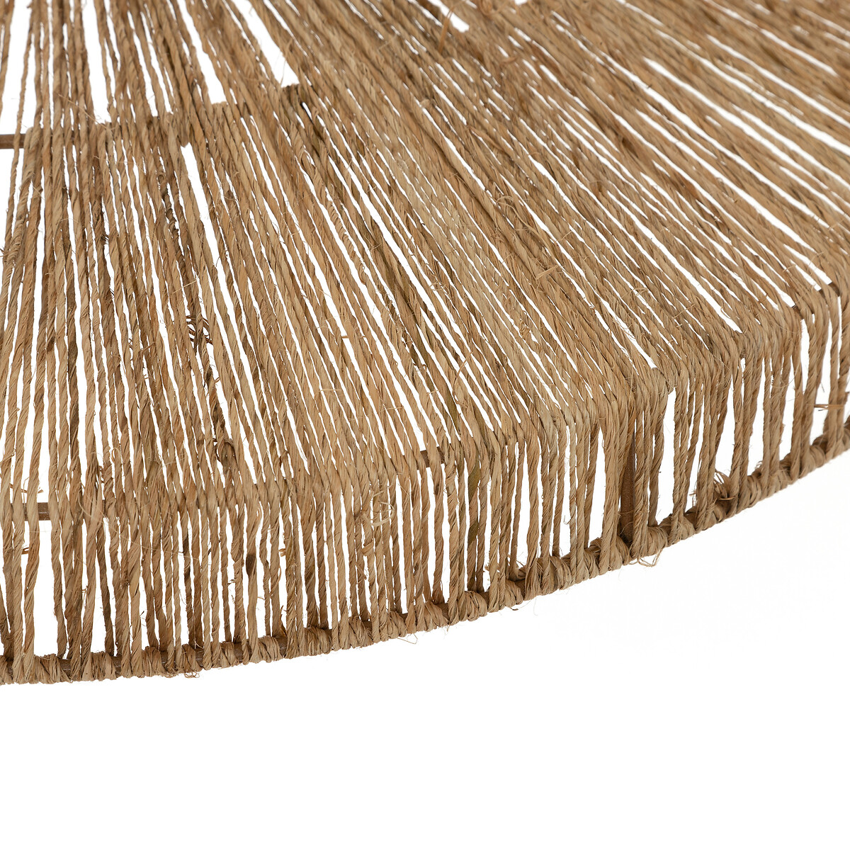 Candeeiro de teto BELLAMY bege em juta 58cm