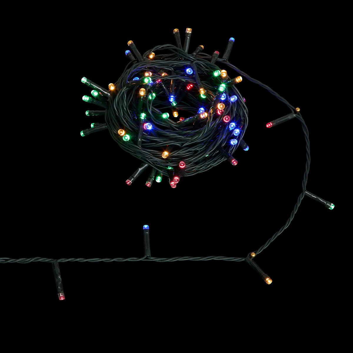 S&eacute;rie de natal multicolor 120LED 9M