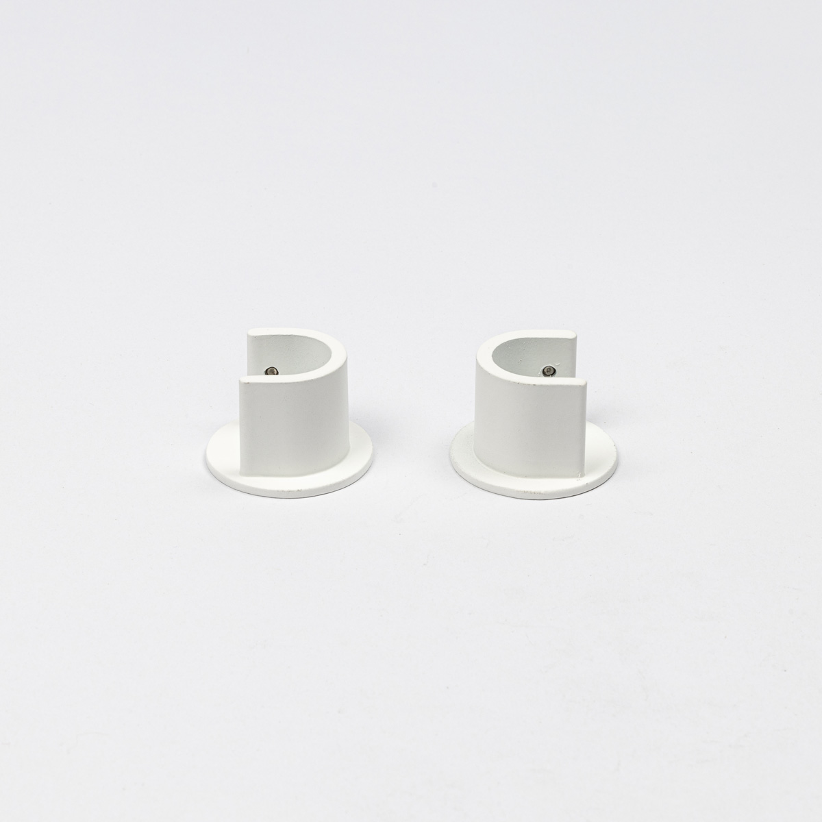 Conjunto 2 suportes mural branco mate