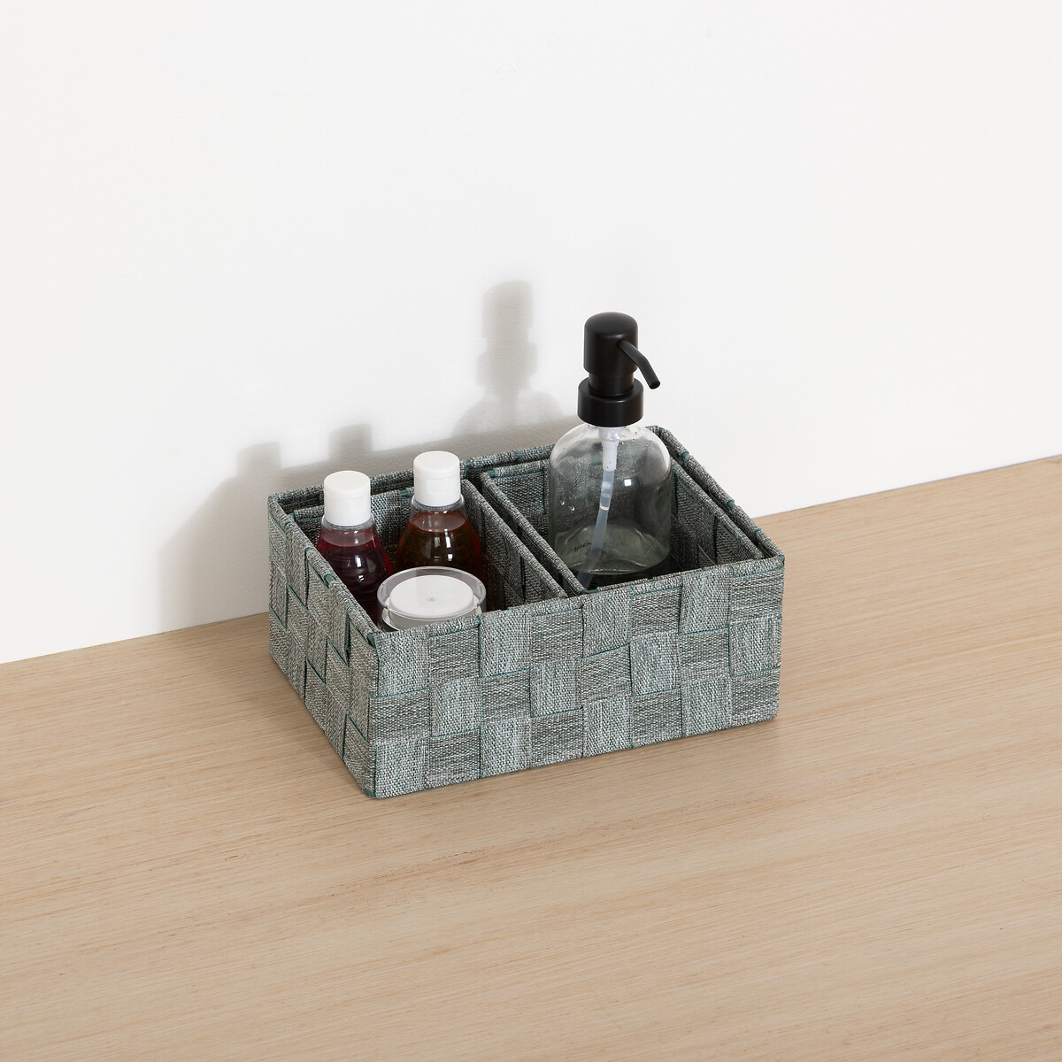 Conjunto de 3 cestos wc verde