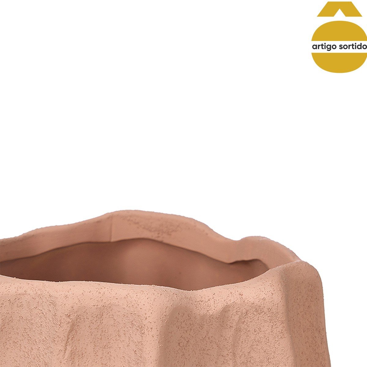 Jarra ondulada em cer&acirc;mica 27cm