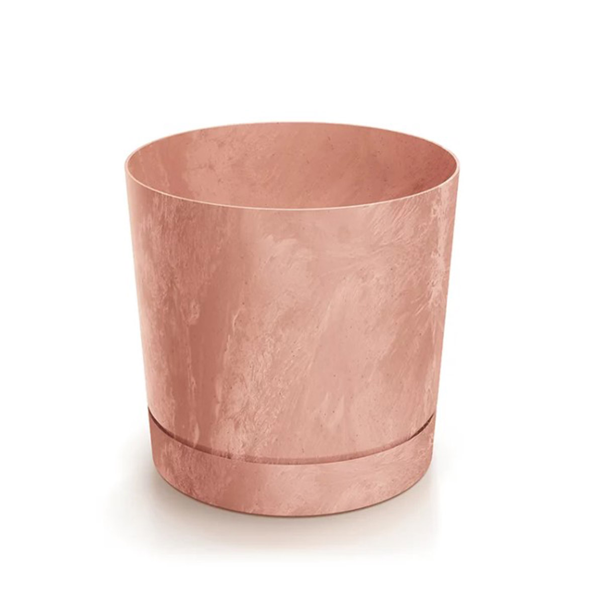 Vaso TUBO efeito bet&atilde;o terracota 15cm