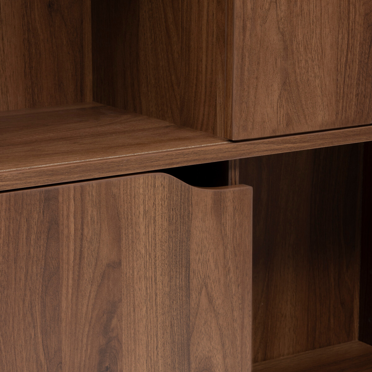 Estante deslizante castanho em madeira 159,5cm