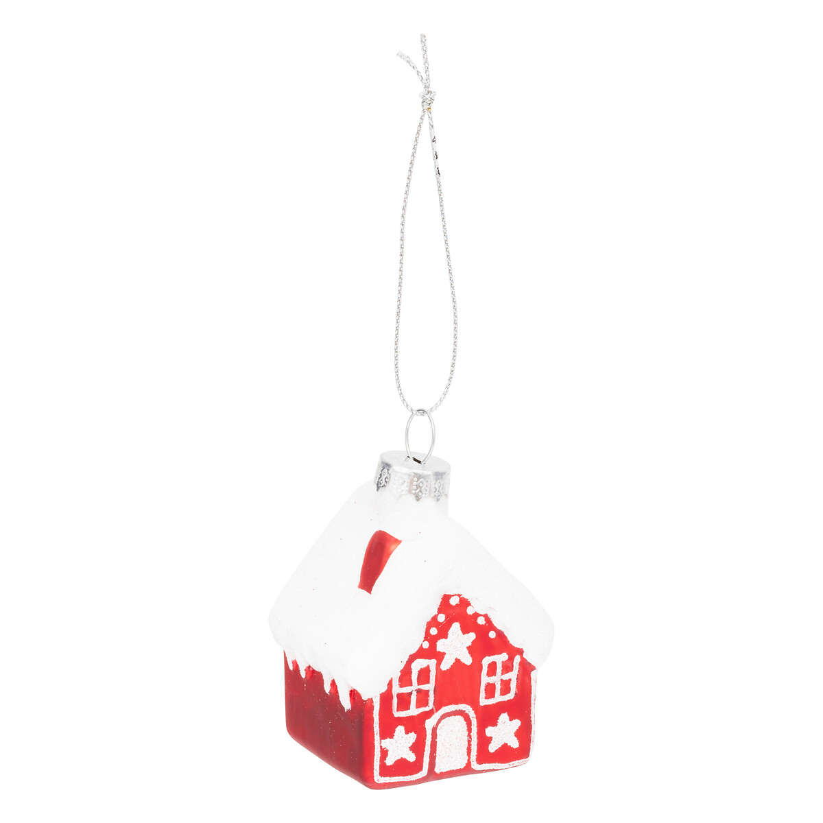Pendurante de casinha com neve 7cm