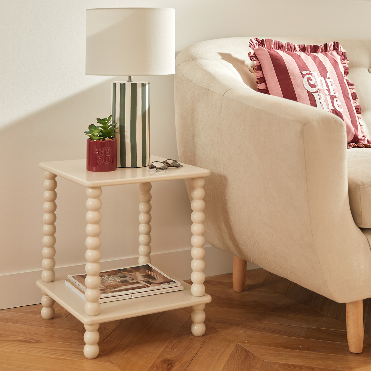 Mesa de centro CHAMLO marfim em mdf