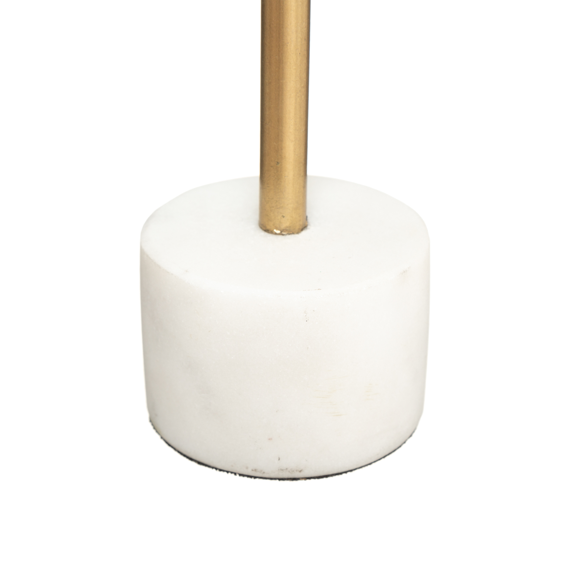 Castiçal SUITE dourado com base em mármore branco