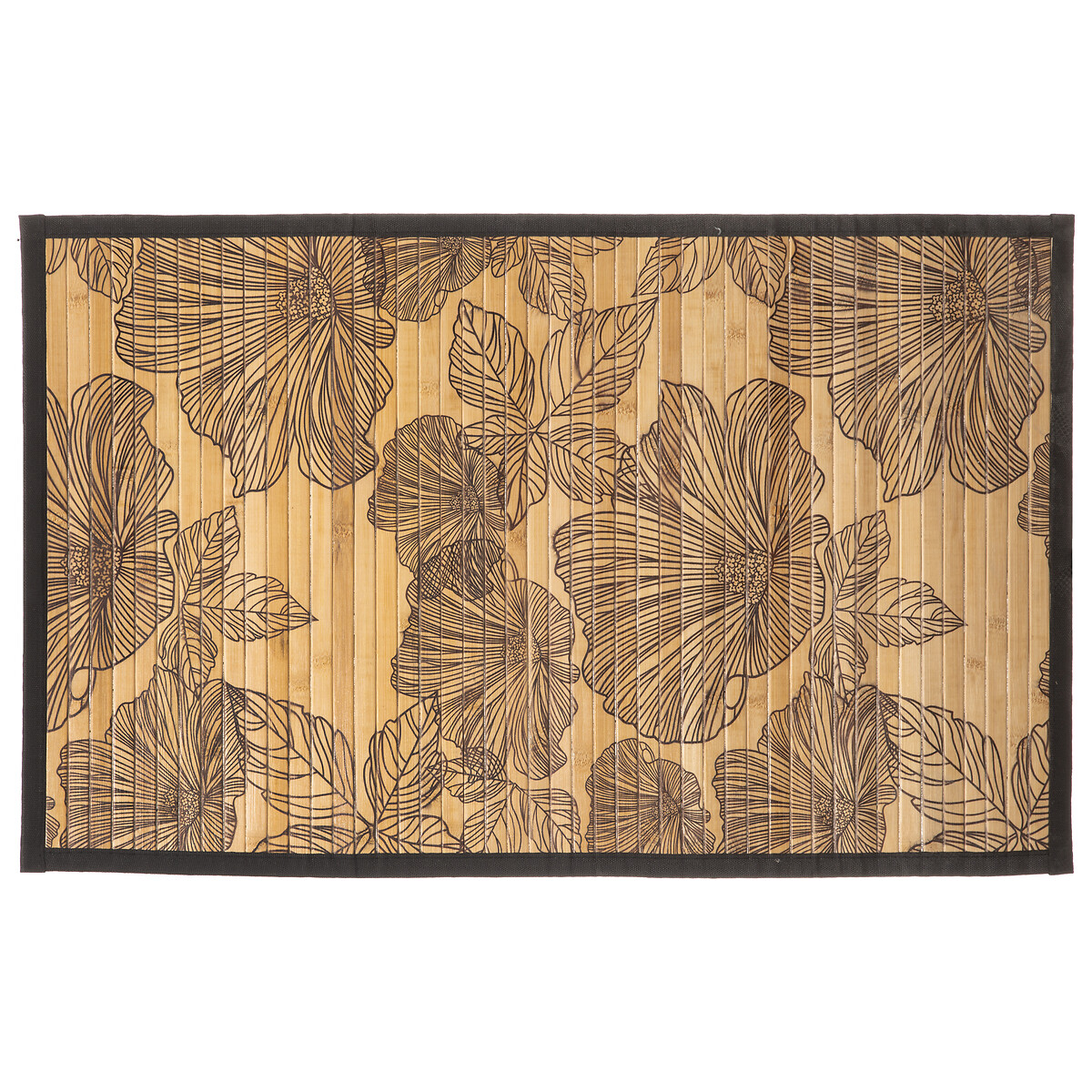 Tapete wc BLACKFLOWER em bambu 50x80cm