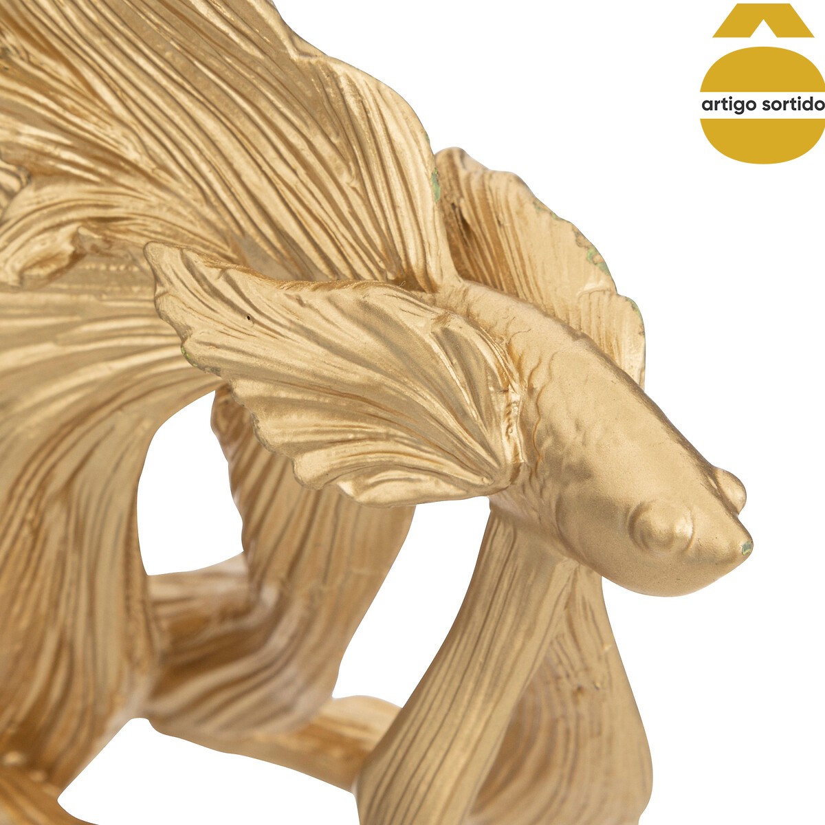 Peixe decorativo JIL dourado