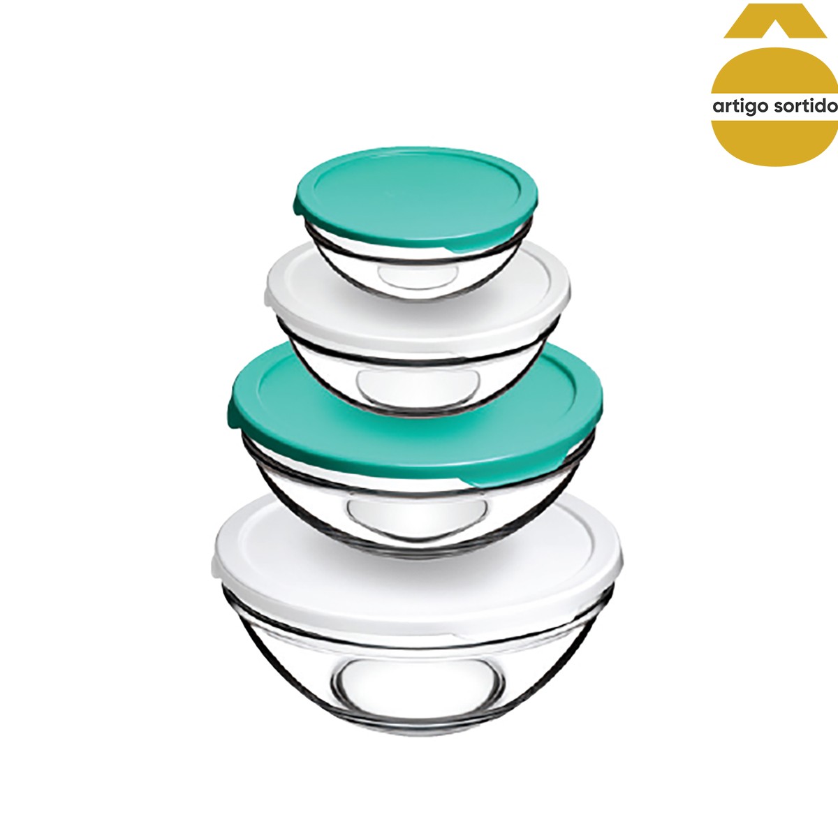 Conjunto de 4 taças snack,  Conjunto de 4 taças snack