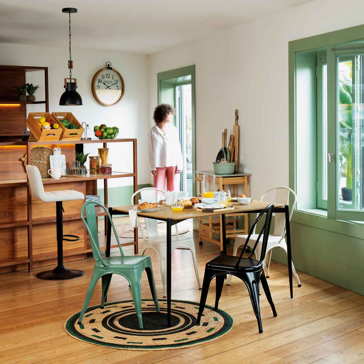 Banco de bar regulável DELEK cinza