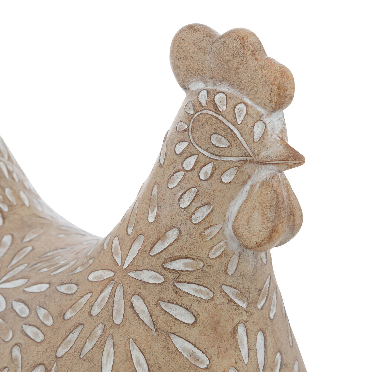 Galinha decorativo LINDO bege 10,5cm,  Galinha decorativo LINDO bege 10,5cm