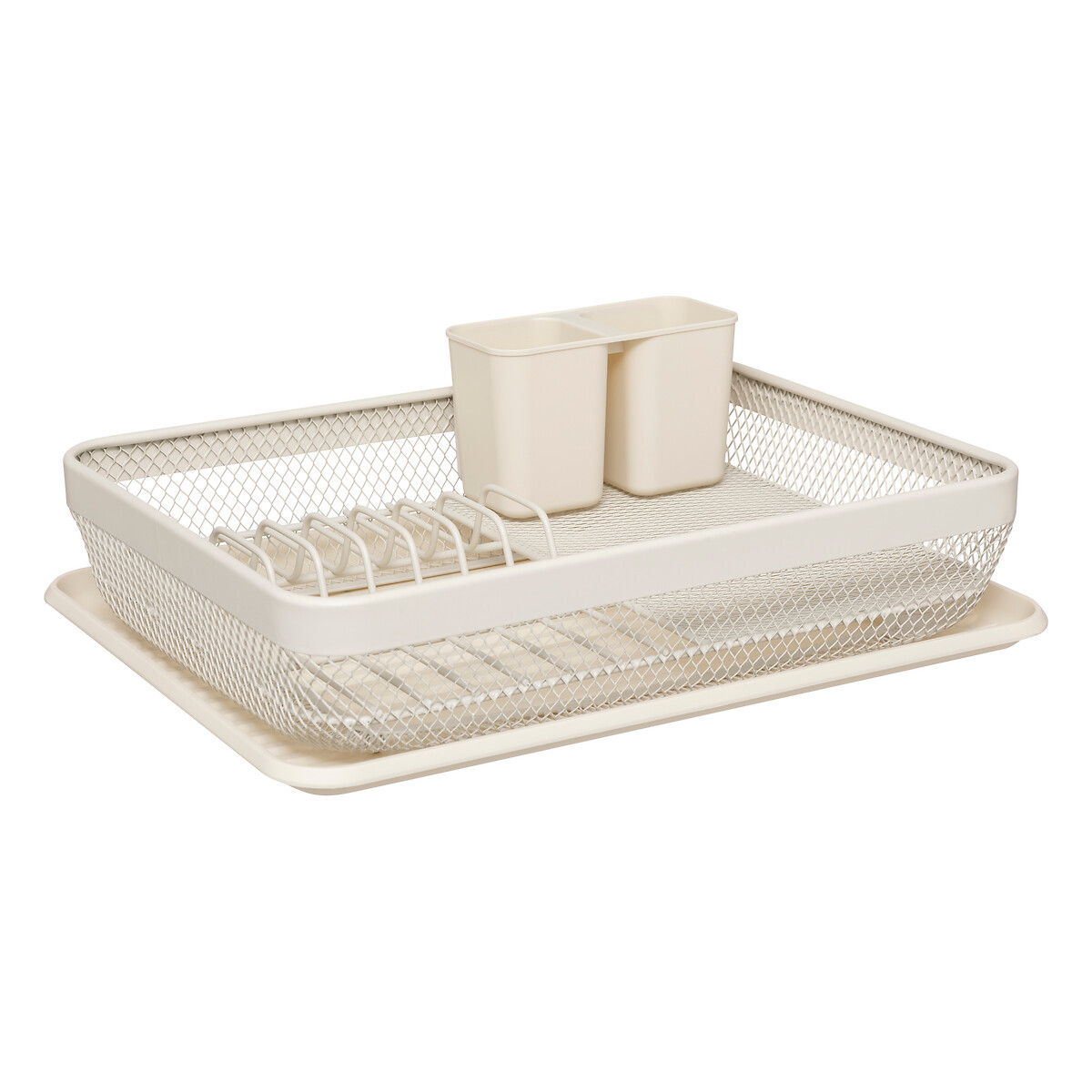 Escorredor 1 camada MAYAJ bege em metal