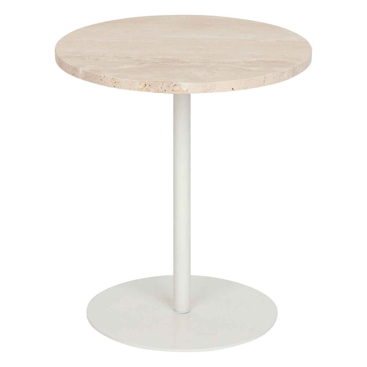 Mesa de apoio CELEN branca em cimento D40x45cm