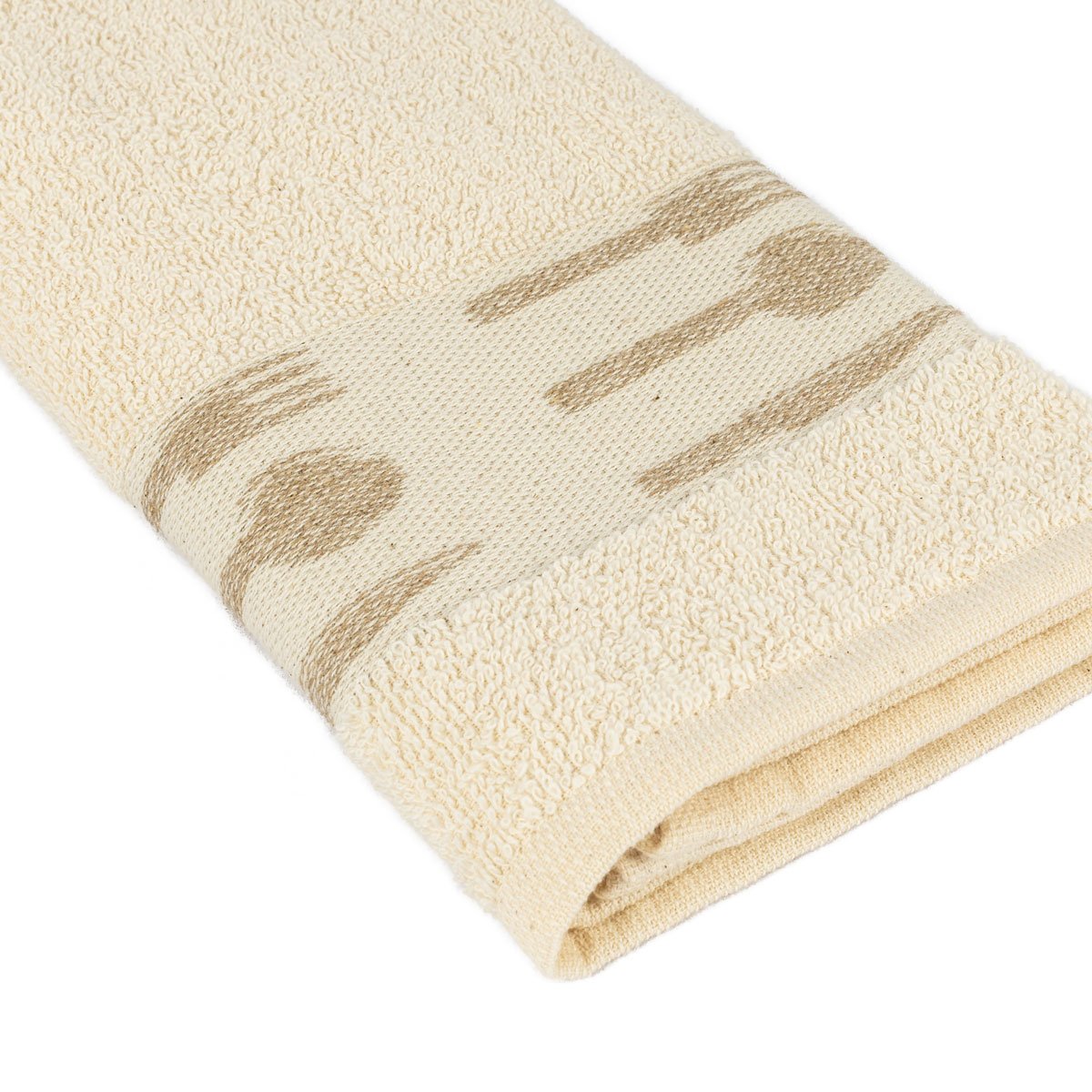 Conjunto de 2 panos de cozinha BIO bege em algodão