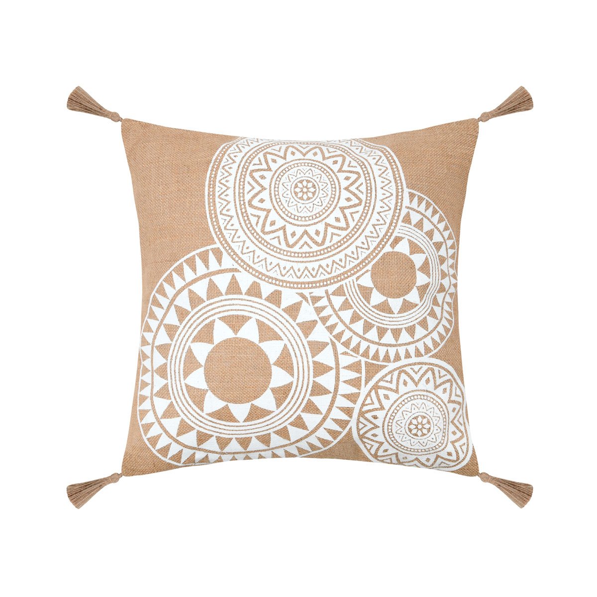 Almofada MEKONG natural em algod&atilde;o 45x45cm