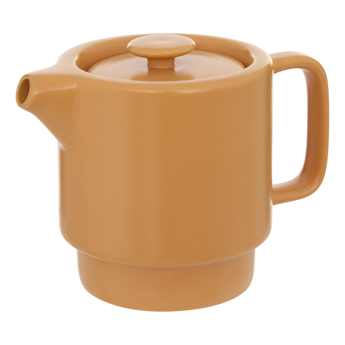 Bule com ch&aacute;vena em ceramica