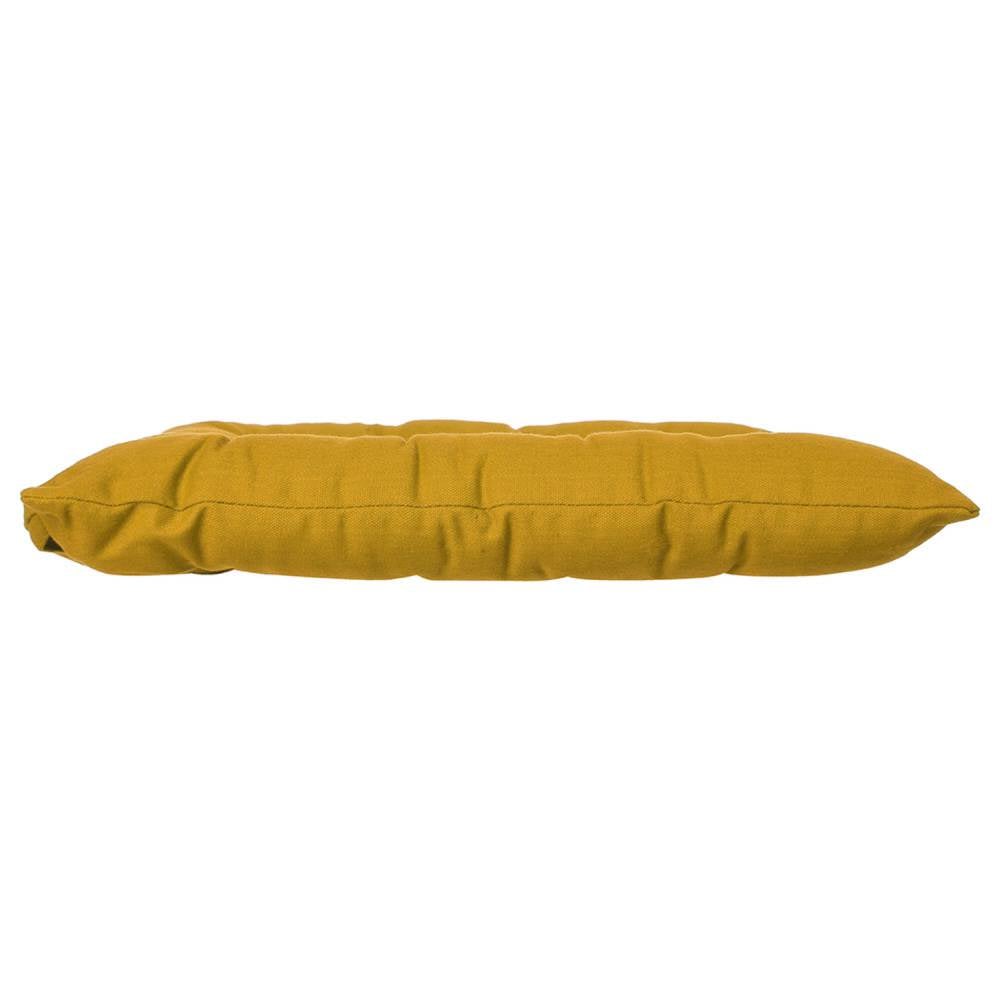 Coxim ocre em algod&atilde;o 38x38cm