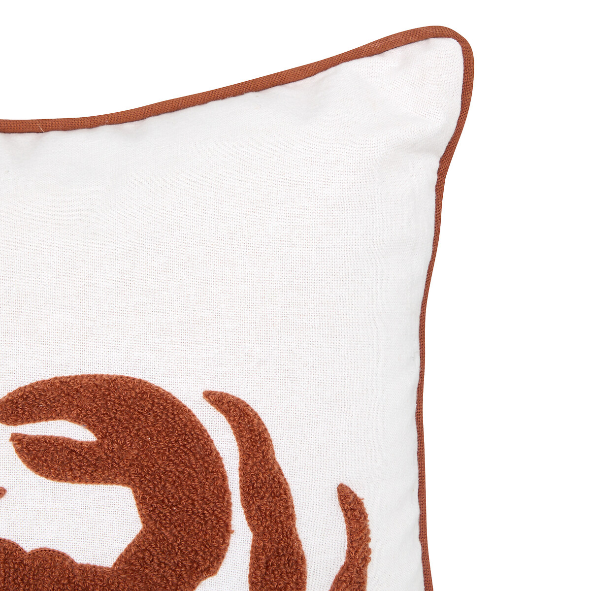 Almofada bordada OCEANIA branca 45x45cm